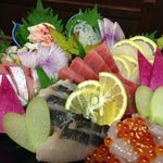 地産工房　ＫＡＮ - 刺身盛り合わせ