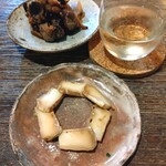 蕎麦切り 春のすけ - つぶ貝とカマン♩