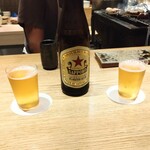 おかもと - 瓶ビール　赤星