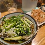 福そば - 仙台せりそばと桜えびのかき揚げ