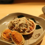 一平 - 多分、コースにはふくまれていないお料理　香箱をお願いしました。