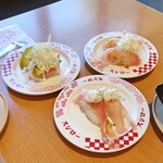 スシロー - 　生ハムバジルモッツァレラ　サーモンアボカド　生ハム