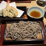 手打そば大庵 - 天ぷら蕎麦  田舎蕎麦に変更