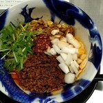 スパイス担担麺専門店 香辛薬麺 - 坦々唐揚げセット(しば漬け抜き) 1,350円