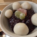 甘味おかめ - 白玉あんみつ