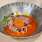 焼肉ヒロミヤ 四谷4号店 - ユッケ(炙りオプション)