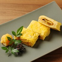 お茶の味噌チーズ入り出汁巻き玉子