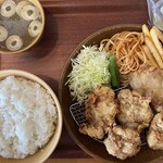 ふじや からあげ店 本店 - 定食・並（レモン塩）