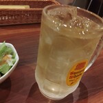 ハンバーグ・ステーキ&J - 角ハイボール＆サラダ