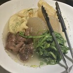 Taverna Notte  - おでん　ネギ袋　大根　すじ肉　菊菜