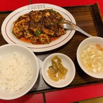 陳麻婆豆腐 麺飯館 - 陳麻婆豆腐定食(1,080円)