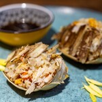 中華ダイニング 一途一心 - 2025.11 蒸し上海蟹オス150gサイズとメス120gサイズの食べ比べ