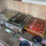麺屋小鉄 - 料理写真:セルフサービスコーナー　沢山無料トッピングが出来ます‼︎   2025/8/2