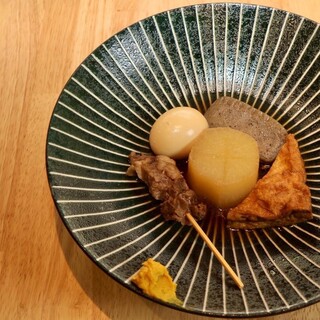 一年中提供の静岡おでん！炭火で焼き上げる長州どりの焼き鳥◎