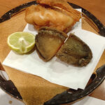 一徹 - 河豚と鮑の唐揚げ