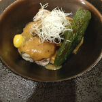 一徹 - 子持ち鮎のコンフィに山椒味噌