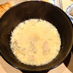 温石 - 近くで捕れた蛤の卵雑炊