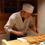 温石 - 神経〆の金目鯛の鱗焼き