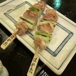 串焼きと地酒 ひらく  - 地鶏ねぎま