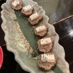 串焼きと地酒 ひらく  - いぶりがっことクリームチーズ