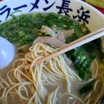 元祖ラーメン 元長屋 - 麺　バリカタ