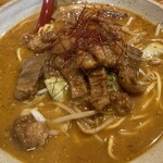 麺屋・國丸。 藤井寺店 - 牛モツラーメンモツ増量