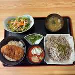 昌楽 - 料理写真:わらじかつ丼セット