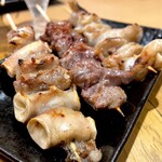 もつ家 いち - ＊パイプ串・シロ串（各¥200）
＊タンモト（¥250）