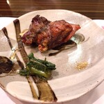 横鍋JAPAN - すっぽんの炭火焼クレソン添え