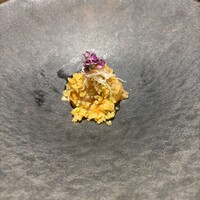 眞善美 - 伊勢海老、蝦夷馬糞雲丹、クラゲの青唐辛子と生姜和え 