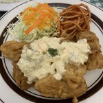 キッチンE&M - 料理写真:チキン南蛮　ライス・みそ汁セット　1,200円　ライス大盛り無料