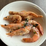 ガーデニア(ホテルマイステイズプレミア成田) - おかわり海老　甘エビの唐揚げとオレンジマリネ