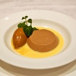 北島亭 - 2014.10 紅茶（アールグレイ）のブランマンジェ キャラメルアイスクリーム添え