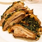 北島亭 - 2014.10 仔羊の岩塩包み焼きのおまけ(あばら骨の部分）