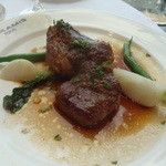 オザミトーキョー - 2014　短角牛　希少部位”ザブトン”のロースト　エシャロットソース