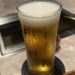 個室焼肉 牛姫 - やっぱりビール♪