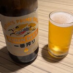 小魚 阿も珍 - 小魚阿も珍さんすて福山店(瓶ビール)