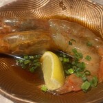 個室焼肉 牛姫 - カンジャンセウ（韓国風 海老の醤油漬け）