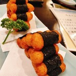 浪漫亭 - 山芋のすり身を揚げたもの　美味しかった〜