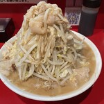 ラーメン ヨシトミ - 小ラーメン 全マシマシ（ヤサイ・ニンニク・アブラ・カラメ）