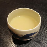 魚心 - そば湯は湯呑で