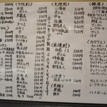 魚心 - メニュー