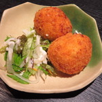 魚心 - 手作りカニクリームコロッケ 500円