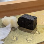 祇園鮨 琢 - 玉子あて と べったら漬け