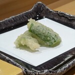 祇園鮨 琢 - 万願寺唐辛子天ぷら