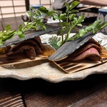 笛吹川温泉　坐忘 - 甲州牛の杉板焼