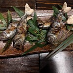 笛吹川温泉　坐忘 - アマゴの塩焼き