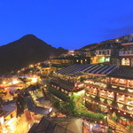 海悦楼茶坊 - テラス席からの九份夜景