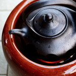 海悦楼茶坊 - お茶道具は席に運んできてくれます。