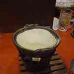 神楽坂おいしんぼ食堂 - ※土鍋の蓋を開けると中は下記写真のような姿をしていました。